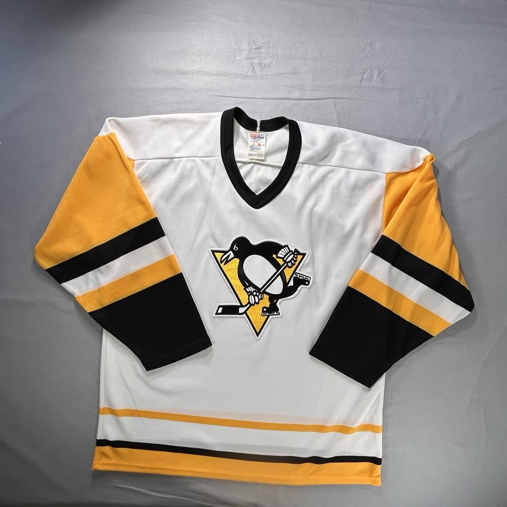 Vintage CCM 80's/90's Pittsburgh Penguins Hockey Jersey Men's Large NHL